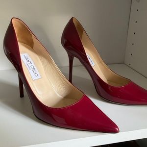 Jimmy Choo Cherry Colored Pumps